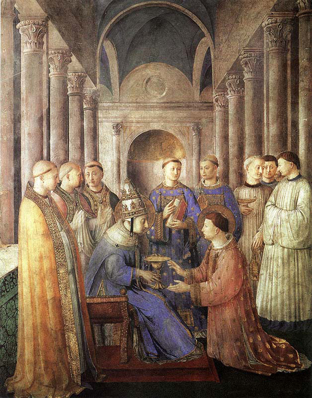 Ordination of Saint Lawrence by Saint Sixtus